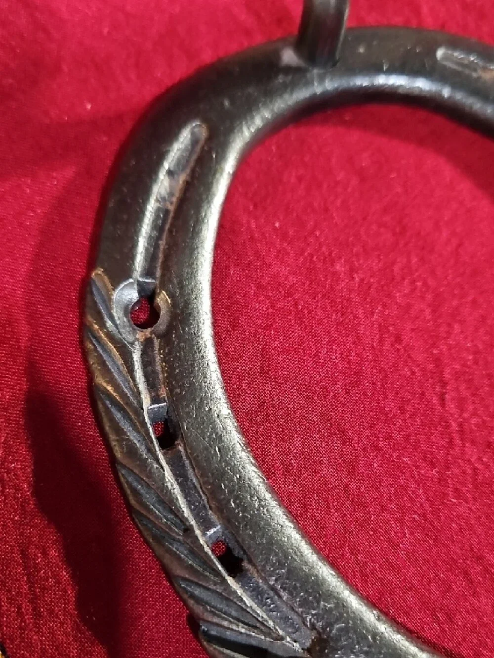 Hand-Forged Western Horse Head Wall Hook Crafted From a Repurposed Horseshoe